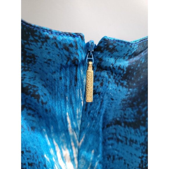 Roberto Cavalli Blue Sleeveless Snake-Embellished Bodycon Dress US 4 $843 - Picture 6 of 9